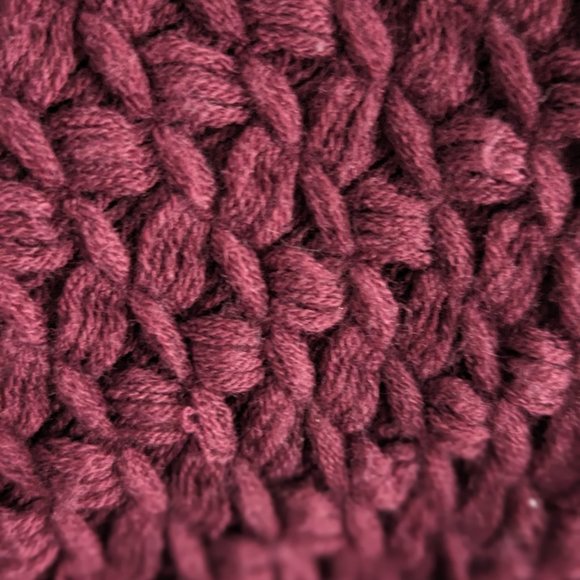 Burgundy Poncho - Picture 3 of 7